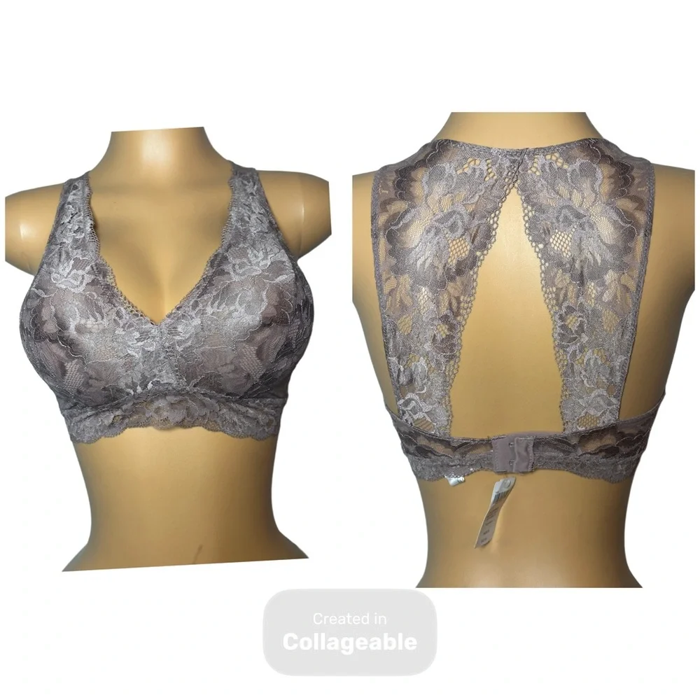 Soma Lace Bralette in Gray